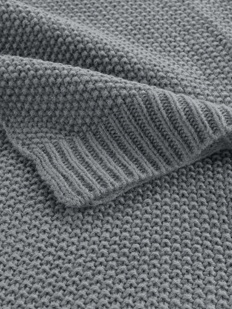 Plaid Tricotine   Gris