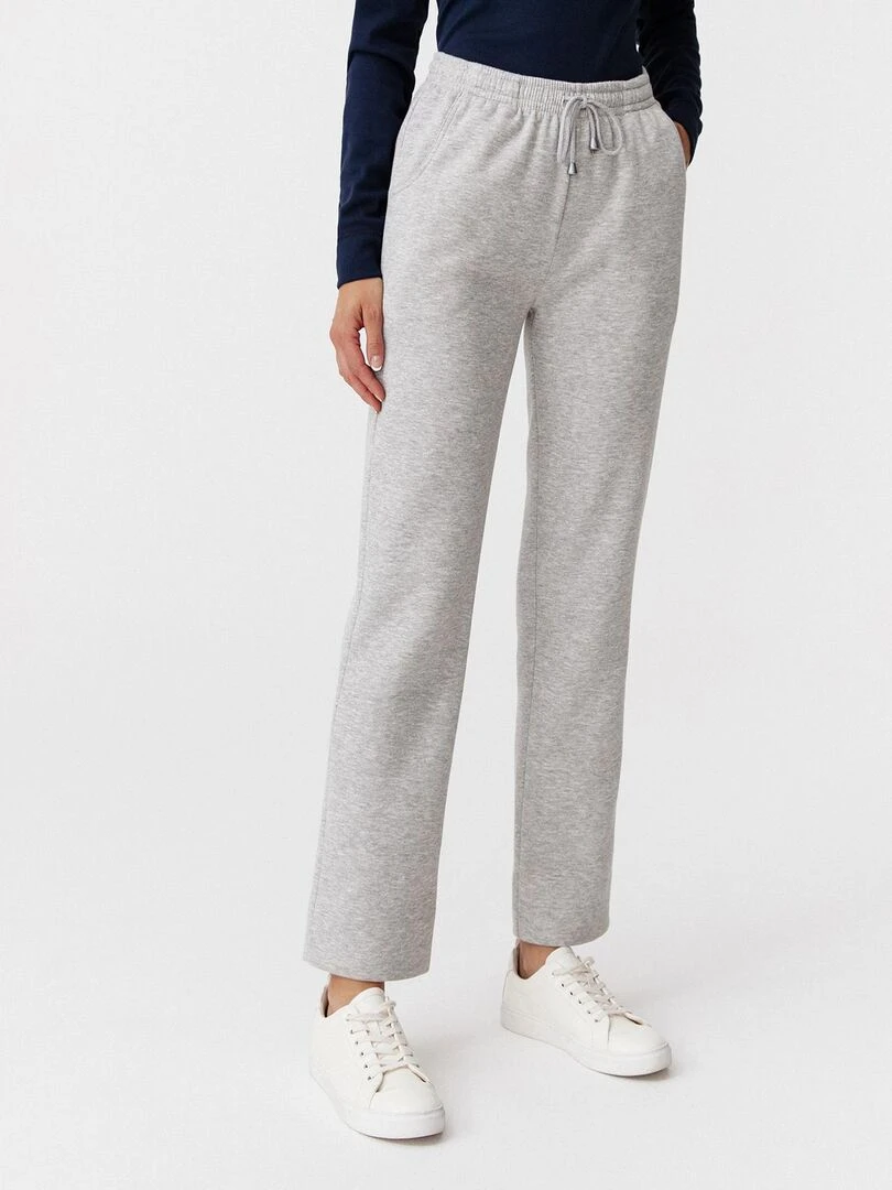 Pantalon molleton douillet Happy D. by Damart Gris chiné