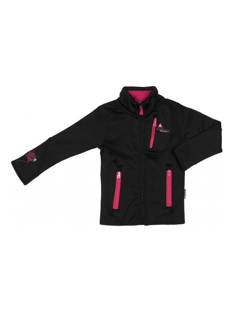 Blouson polarshell fille FAYNUR PEAK MOUNTAIN Noir Noir