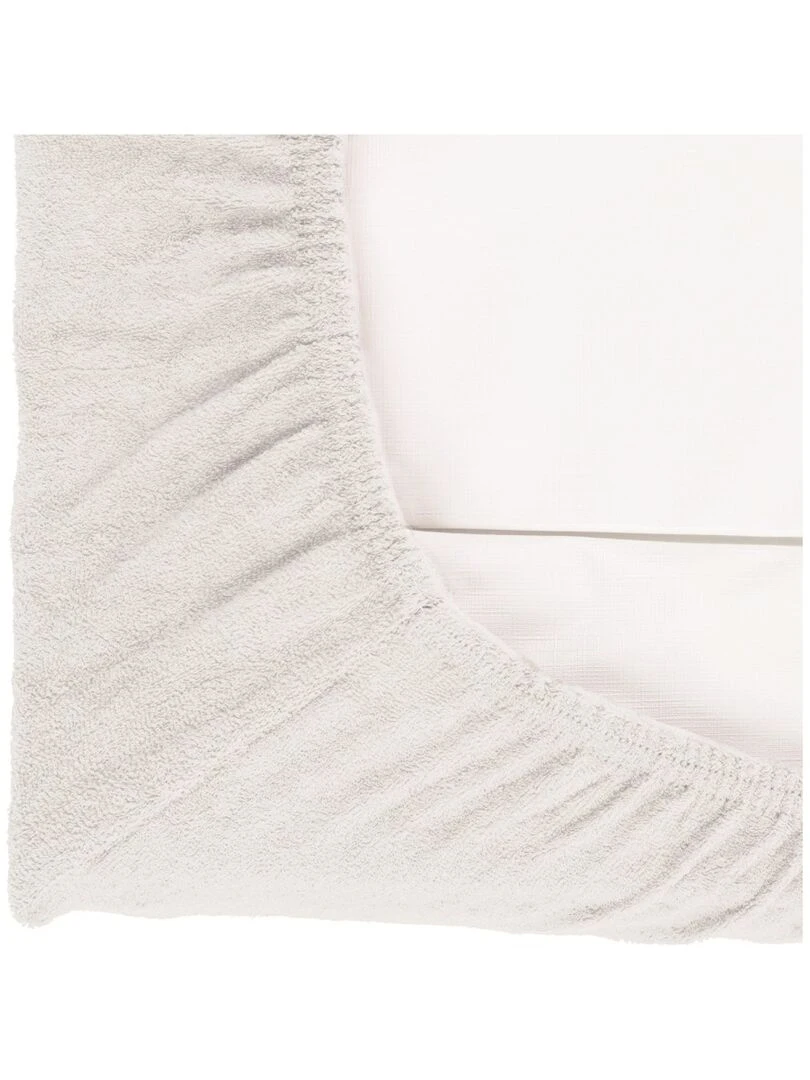Candide Housse de matelas à langer écru viscose 50x75cm Beige