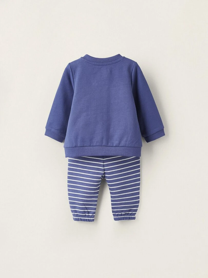 Manteau avec Jouet en Tissu + Pantalon pour Nouveau Né  NATURE TAKEOVER   Bleu