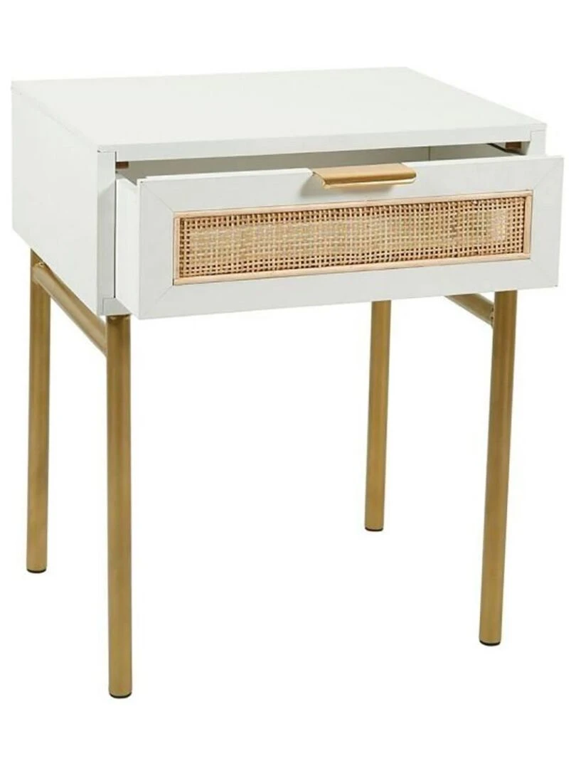 Chevet bois Elsa blanc   Blanc