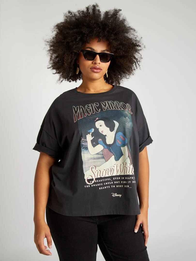 T shirt 'Blanche Neige' 'Disney' Anthracite
