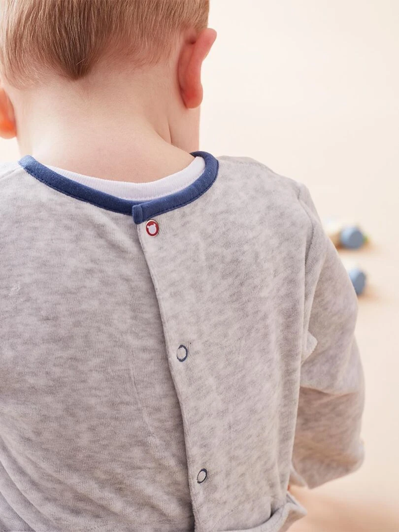 Pyjama dors bien en velours    Noukie's   Gris