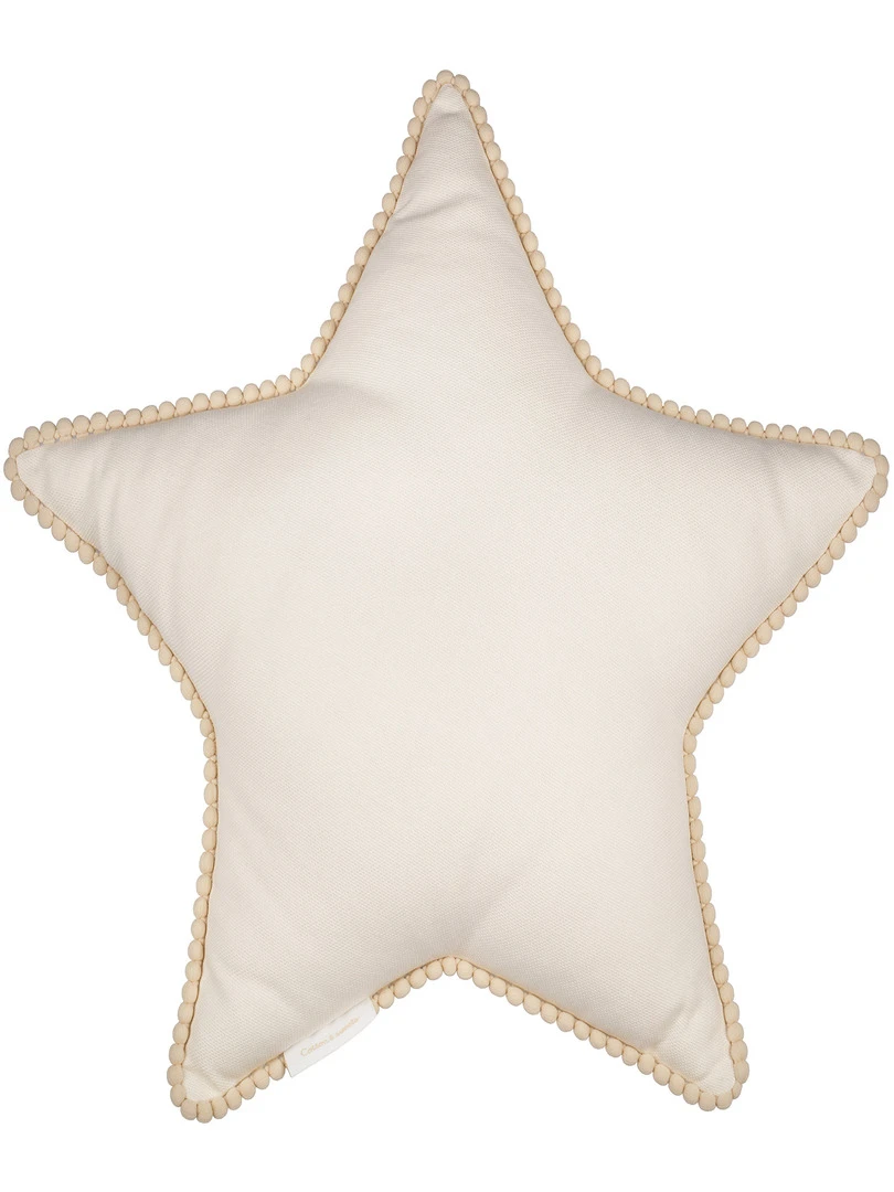 Coussin Étoile Vanille Boho (44 Cm) Ecru