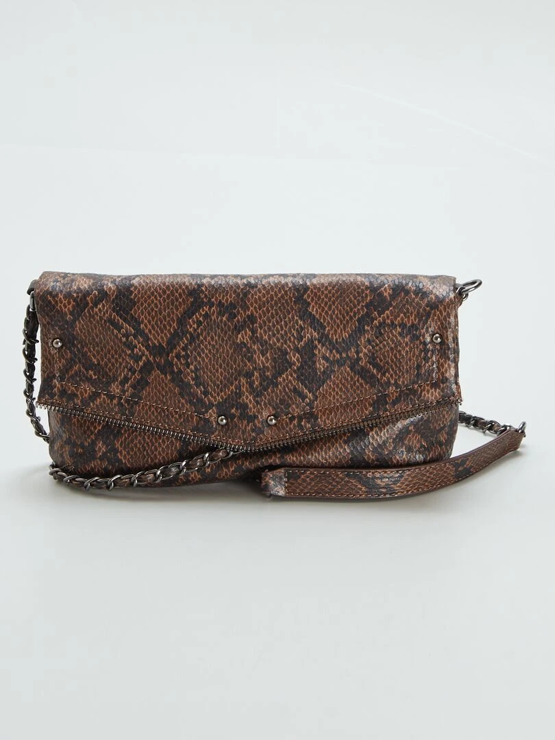 Sac enveloppe à chaine bandoulière Python