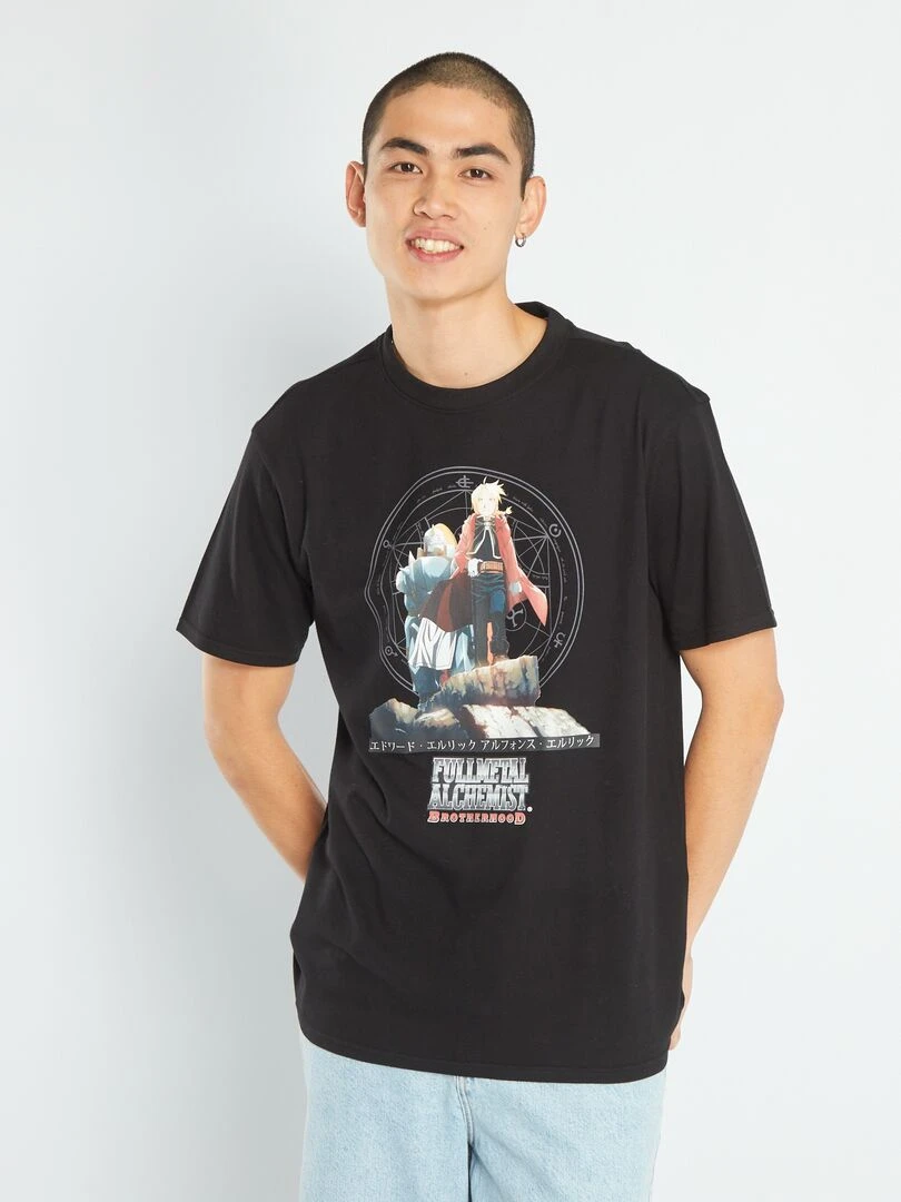 Tee shirt 'Fullmetal Alchimist'   Noir