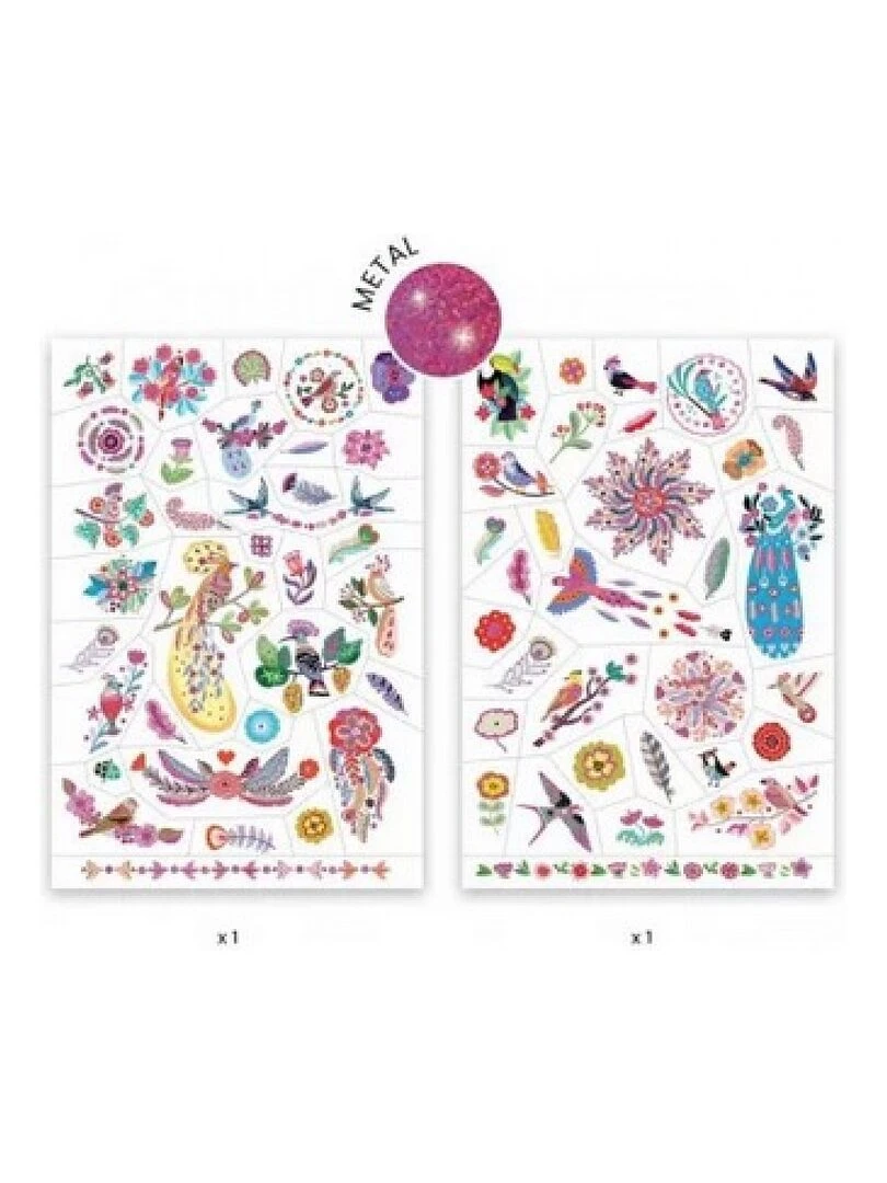 Tatouages Plume Color 'djeco'   N/A