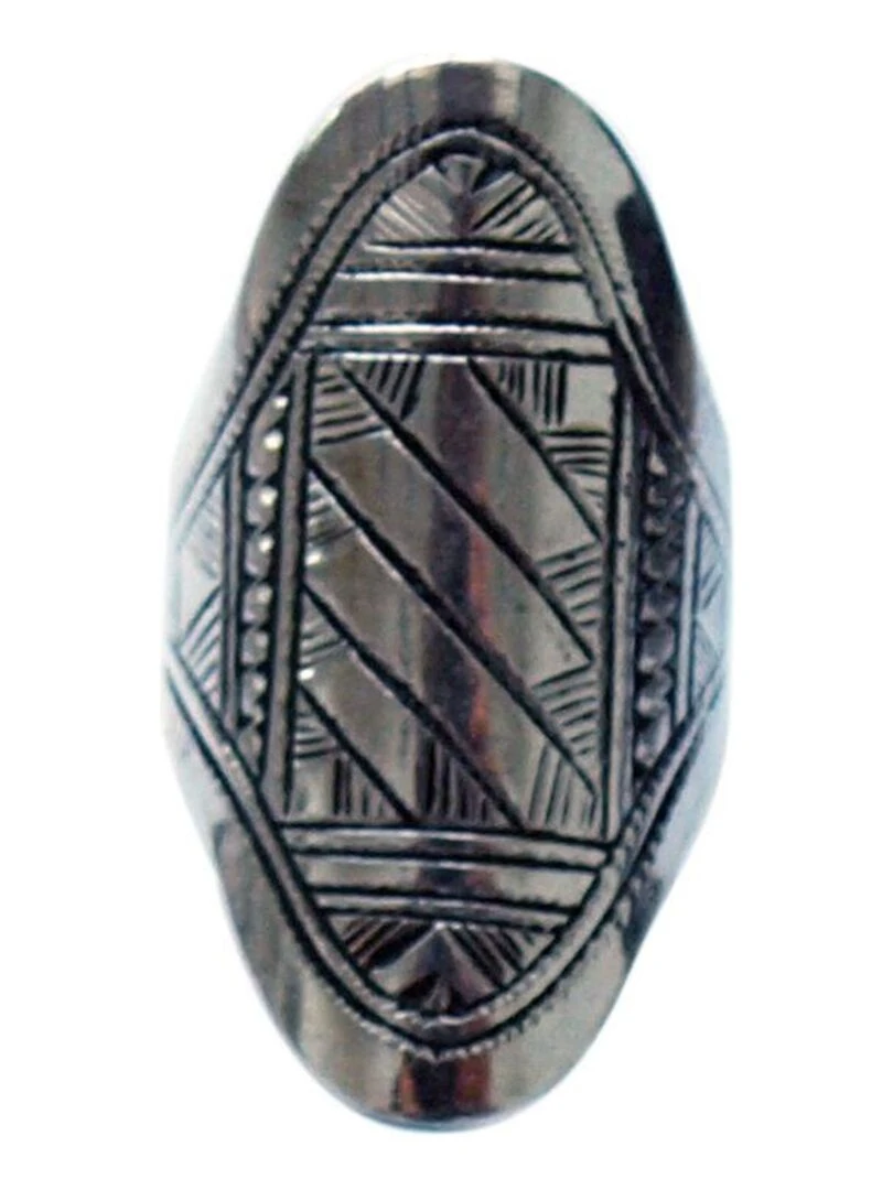 Bague traditionelle Touareg longue  Bijoucolor   Argent