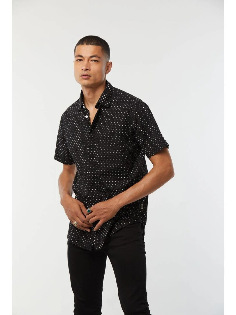 Lee Cooper   Chemise manches longues coton slim DIVOK   Noir