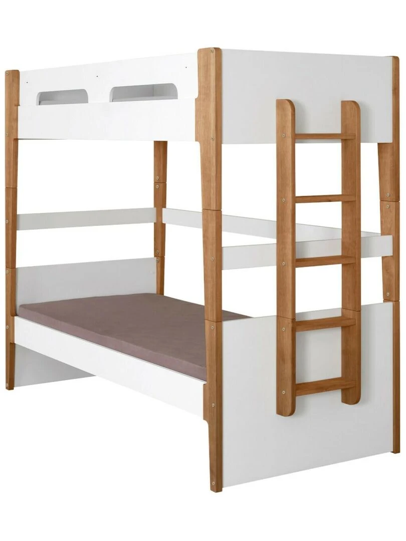 Lit superposé modulable Romy AKITEN RETAIL Blanc Marron