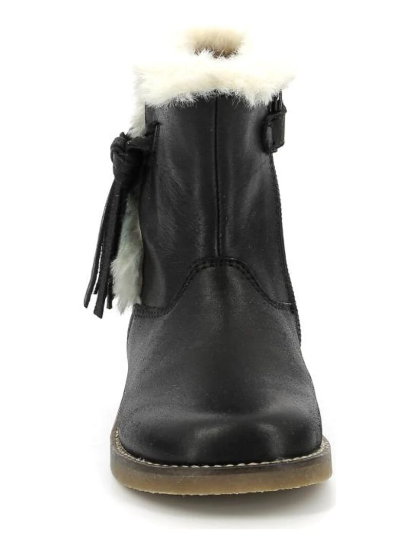 Boots Cuir Sacho   Noir