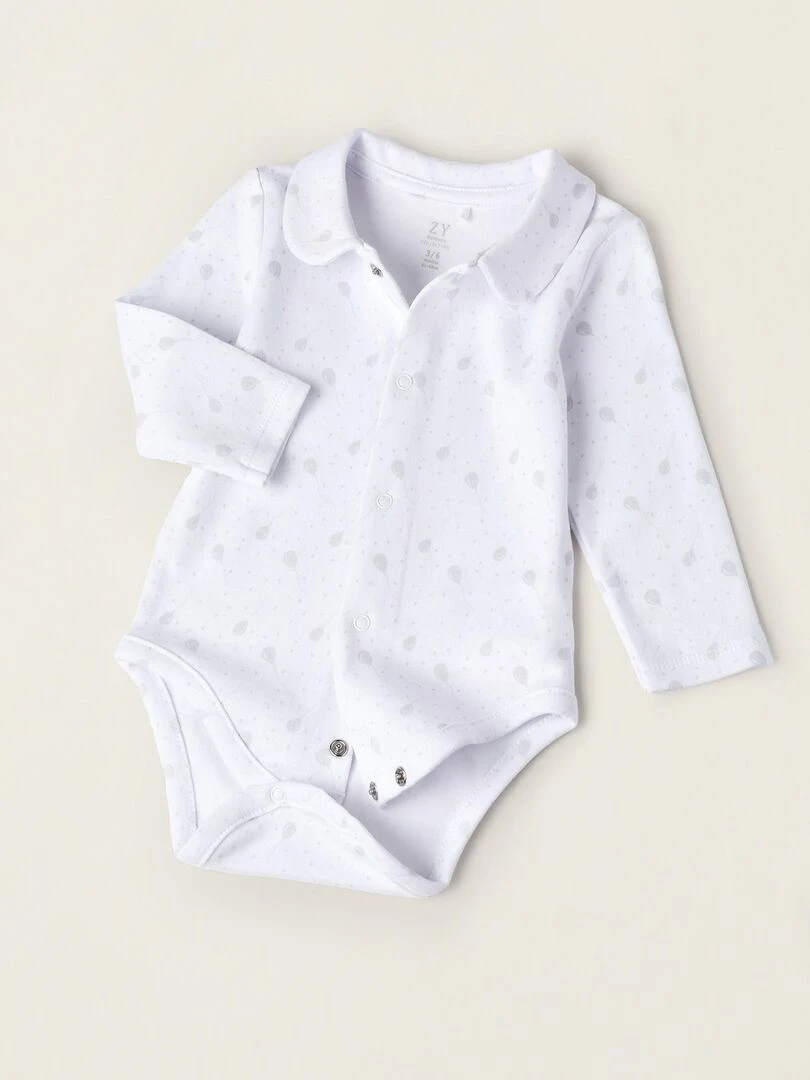 Combinaison + Bodies pour Nouveau Né 'Ballons'  EARLY BLOOM   Bleu clair