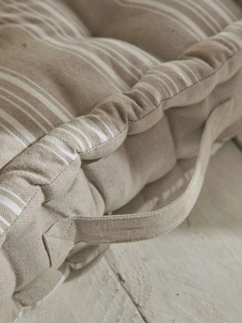 Coussin de sol imprimé 'CHARME' 'TODAY'   Beige