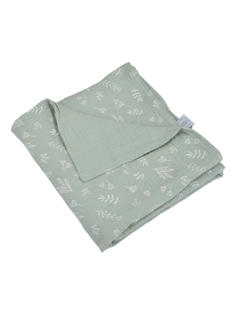 Couverture gaze de coton bebe Vert