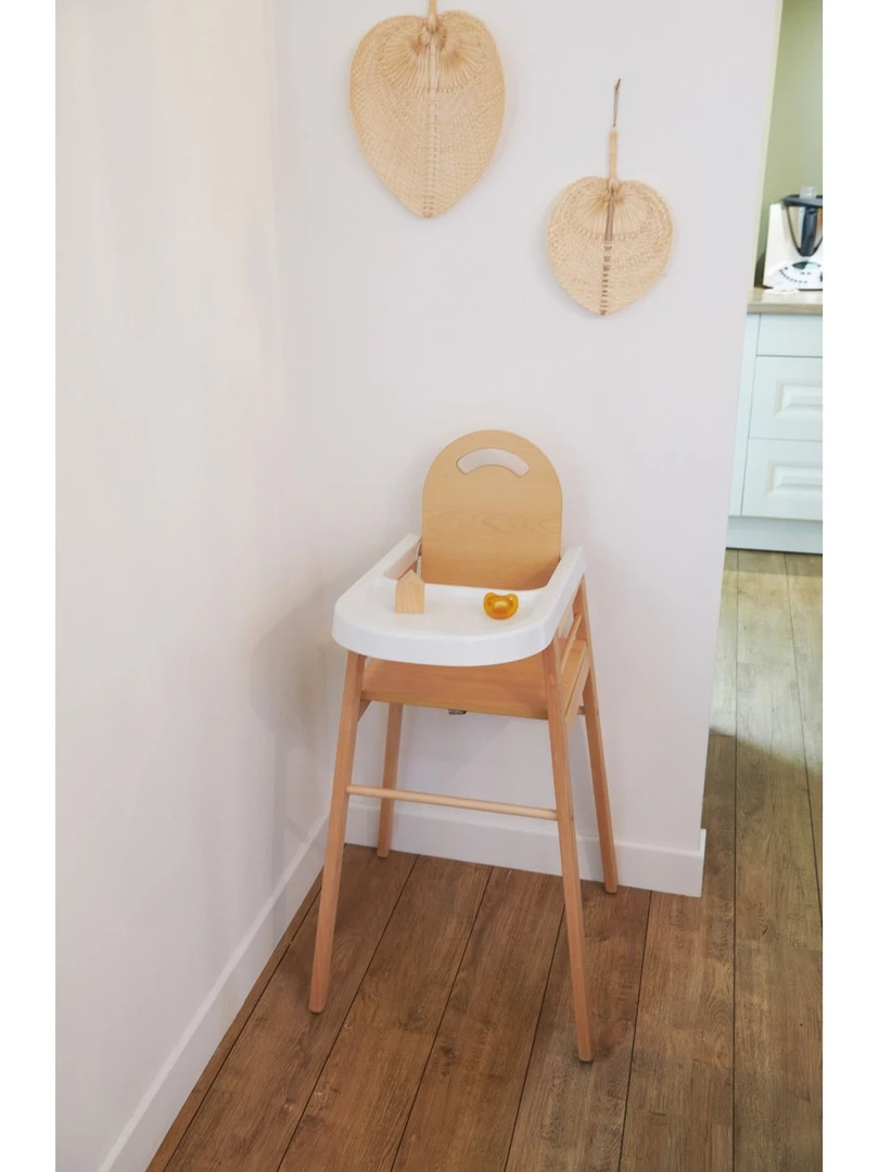 Combelle   Chaise Haute Bébé Lili   Vernis Naturel   52x96cm   Marron