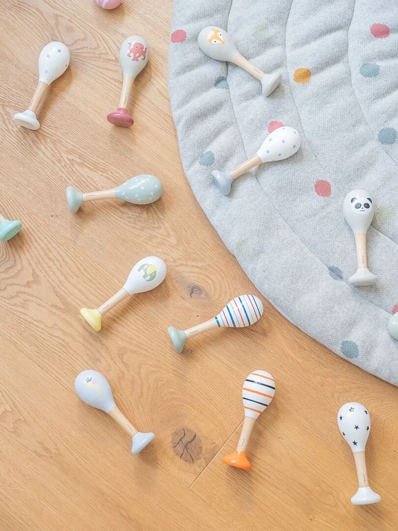 hochet renard et rayures   N/A