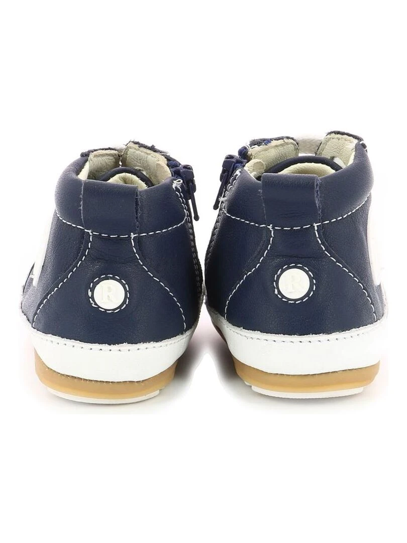 Sneakers hautes Cuir Migo   Bleu marine