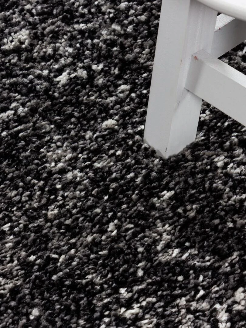 Tapis shaggy UNI D OEKO TEX®   Noir