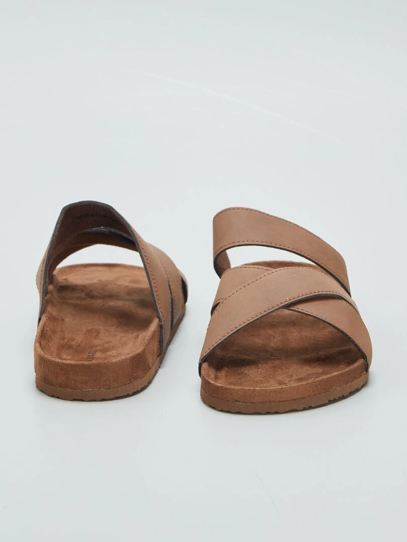 Sandales unies   Marron