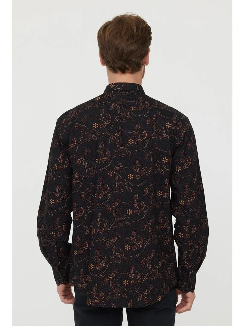 Lee Cooper   Chemise manches longues coton comfort DUALI   Noir