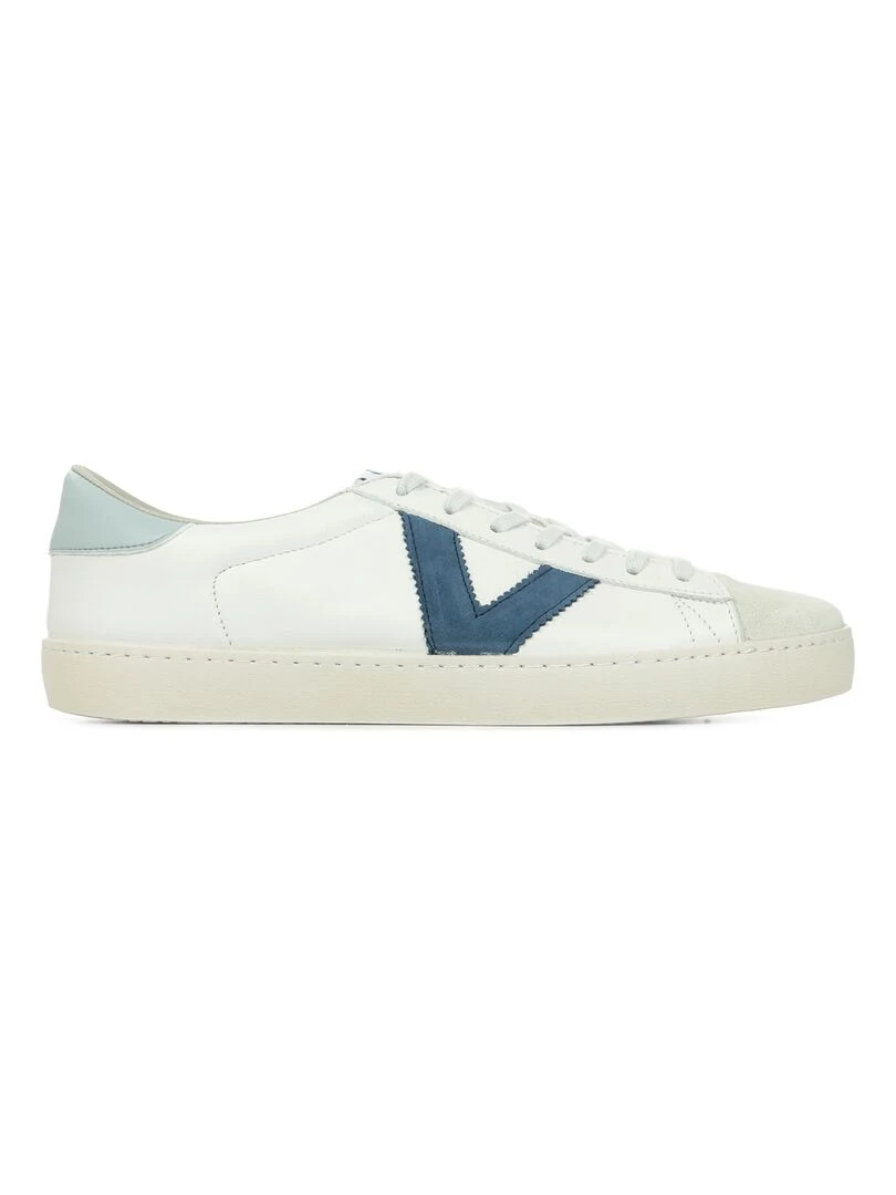Baskets Victoria Berlin Piel Contraste Blanc Bleu