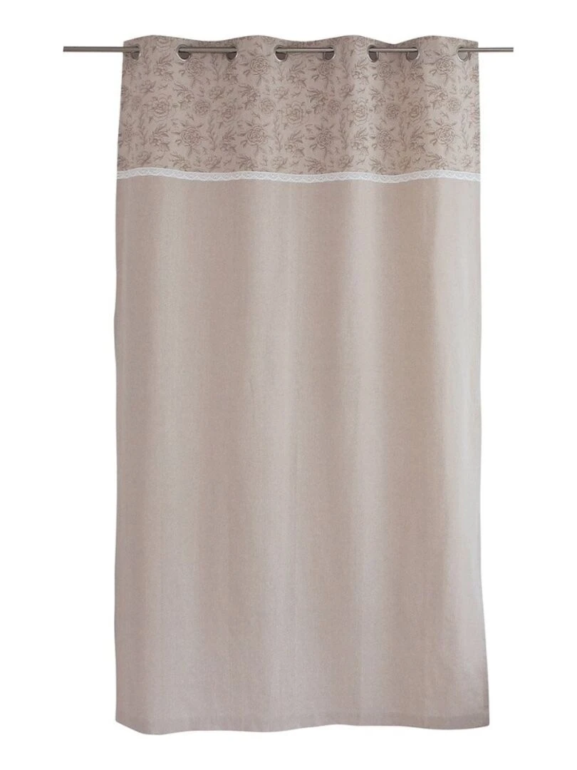 Rideau à œillets 140x240 Rosa naturel coton Beige