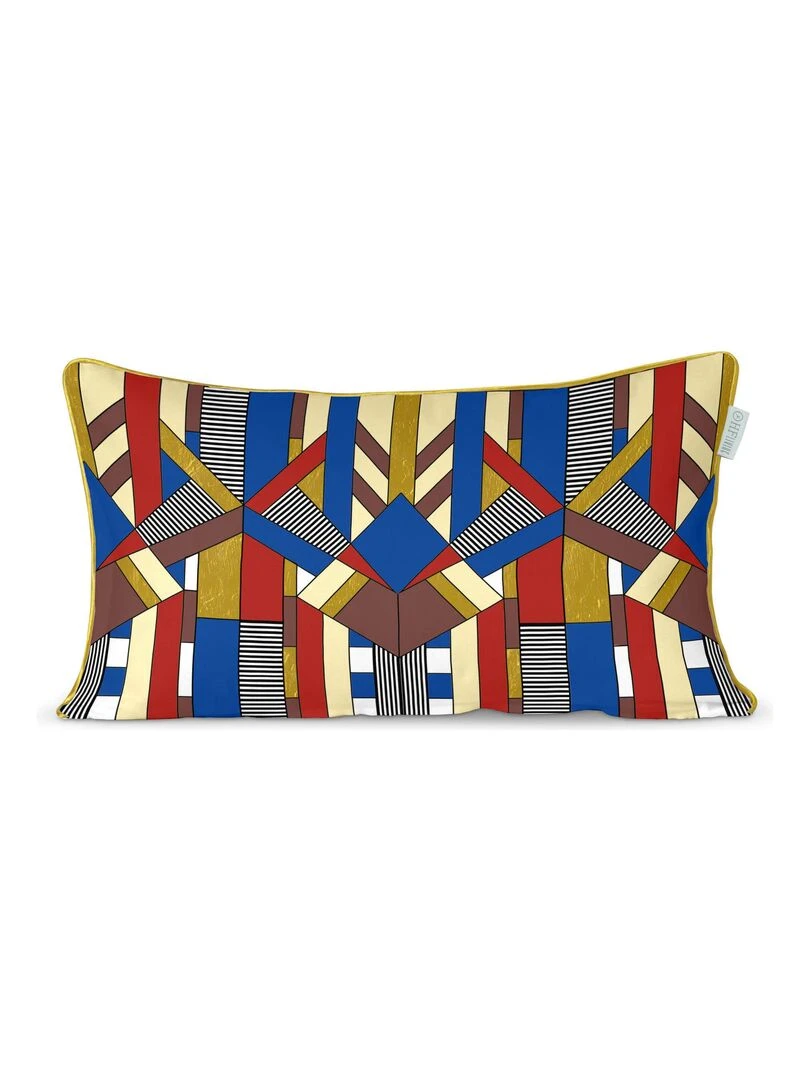 Housse de coussin décoratif Corbusier "Happyfriday" Blanc