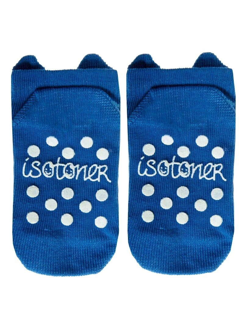 Chaussettes antidérapantes Monstre bleu 19/26   Bleu