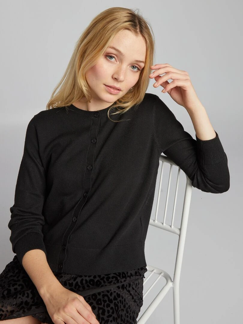 Gilet manches longues noir