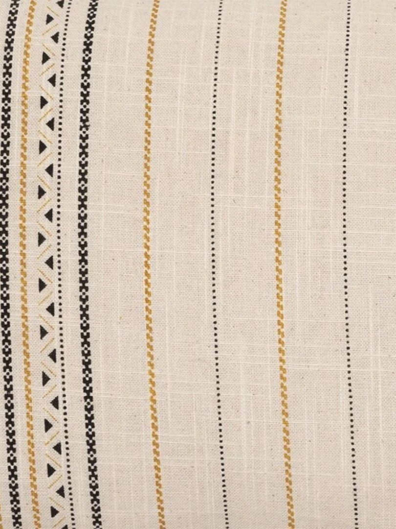 Housse de coussin Ray pompons 30x50 cm Jaune