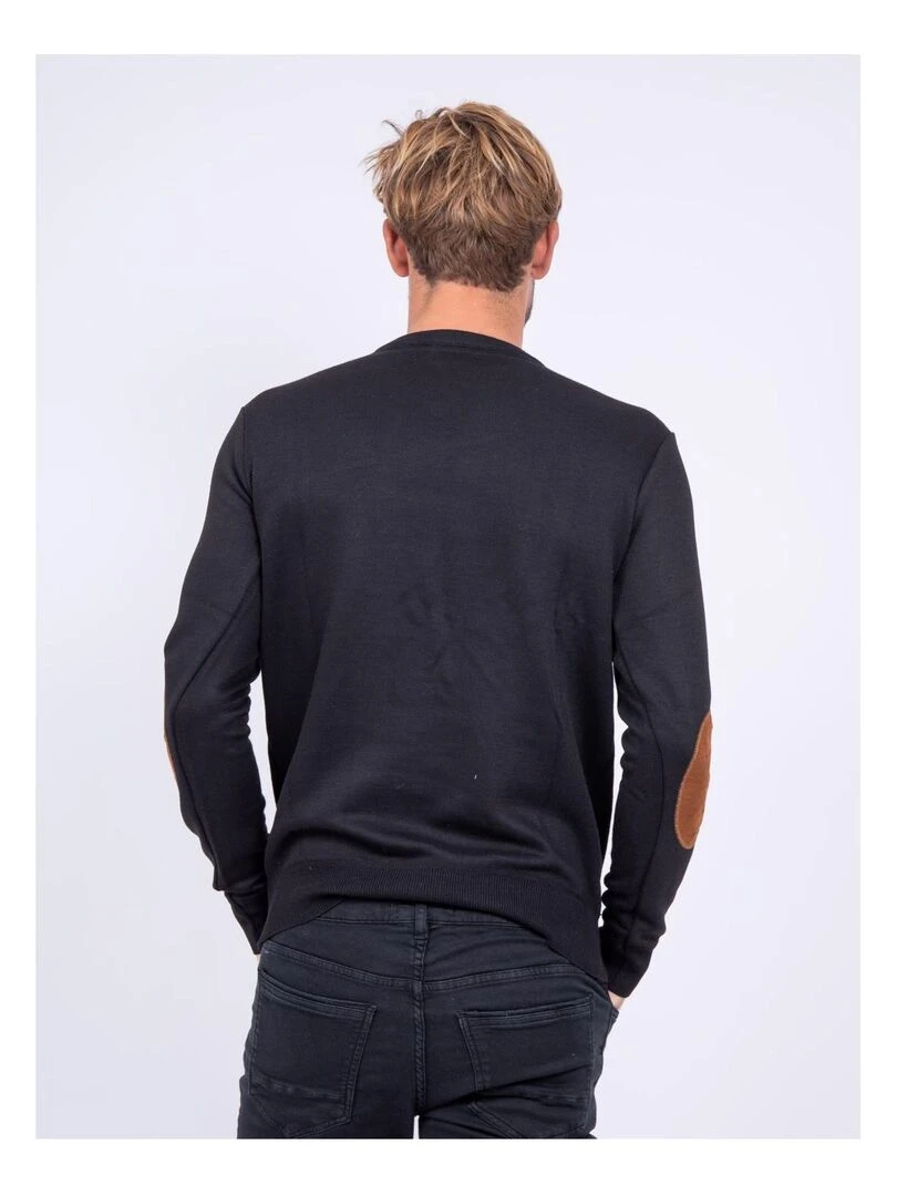 Pull col V LAMBOISE Noir