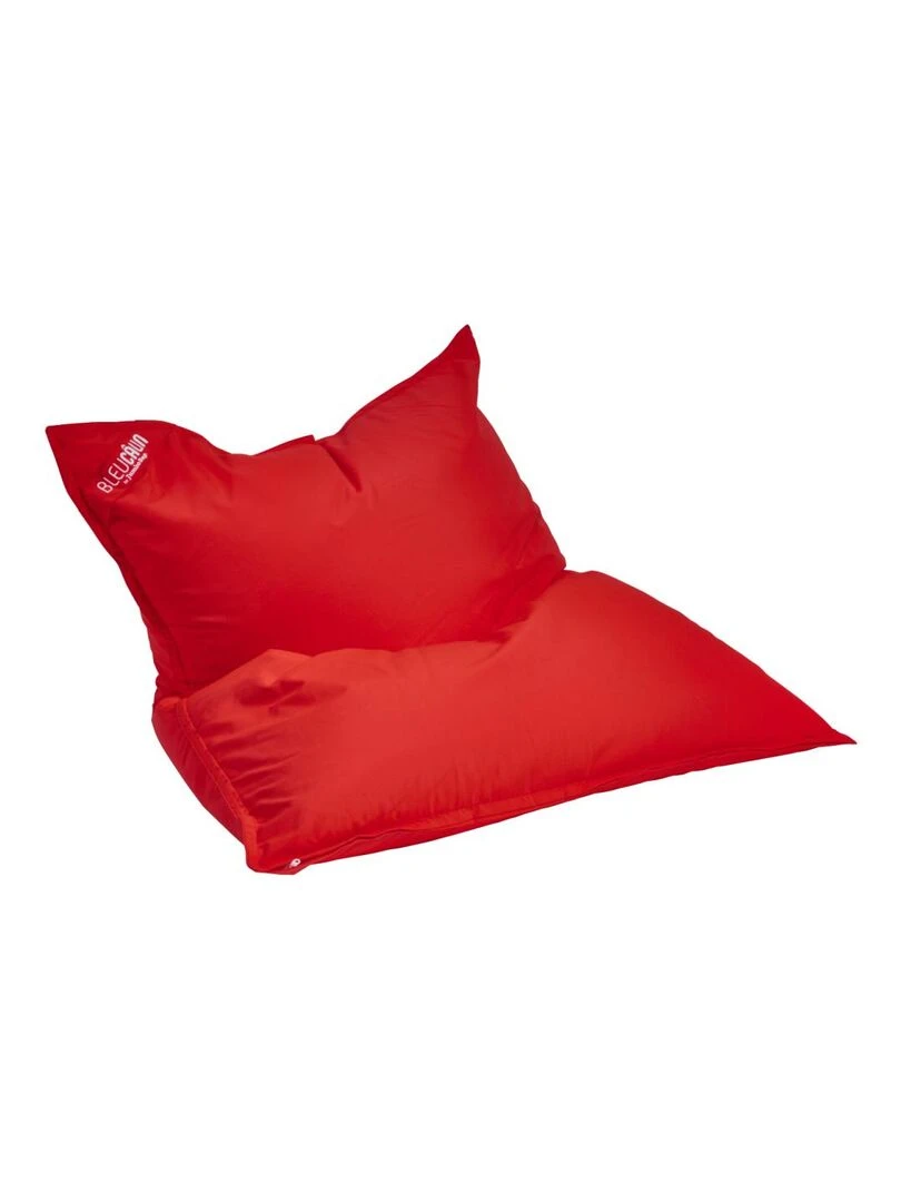 Bleu Câlin   Pouf géant XL d'extérieur résistant aux UV   Rouge 130x165cm   Rouge