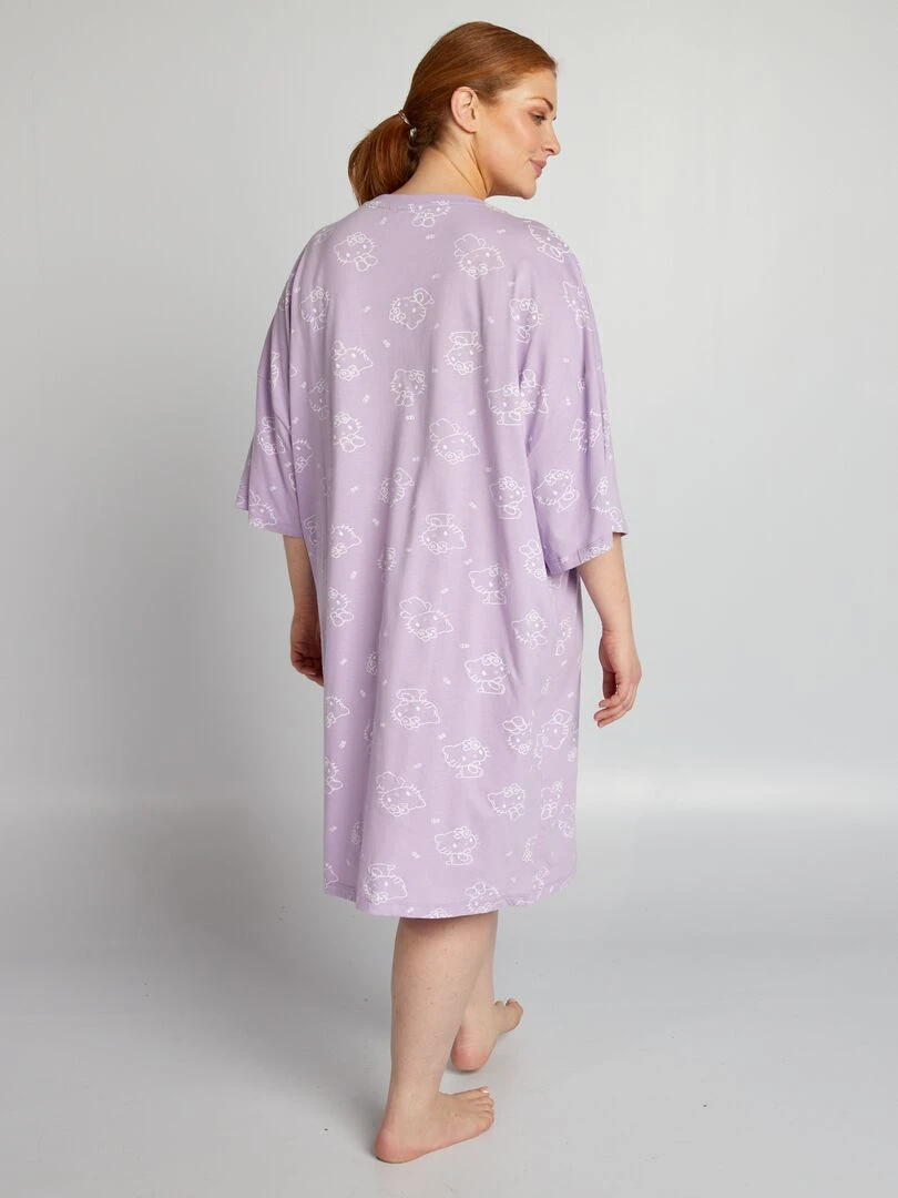 Chemise de nuit 'Hello Kitty'   Violet