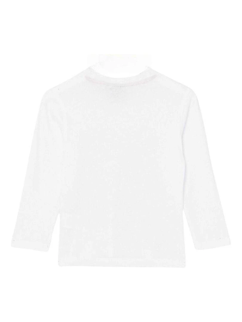 Nasa T shirt garçon imprimé logo en coton Blanc