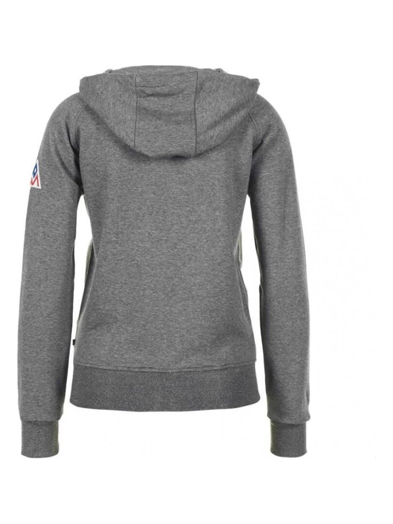 Sweat zippé à capuche femme ANDORE Gris