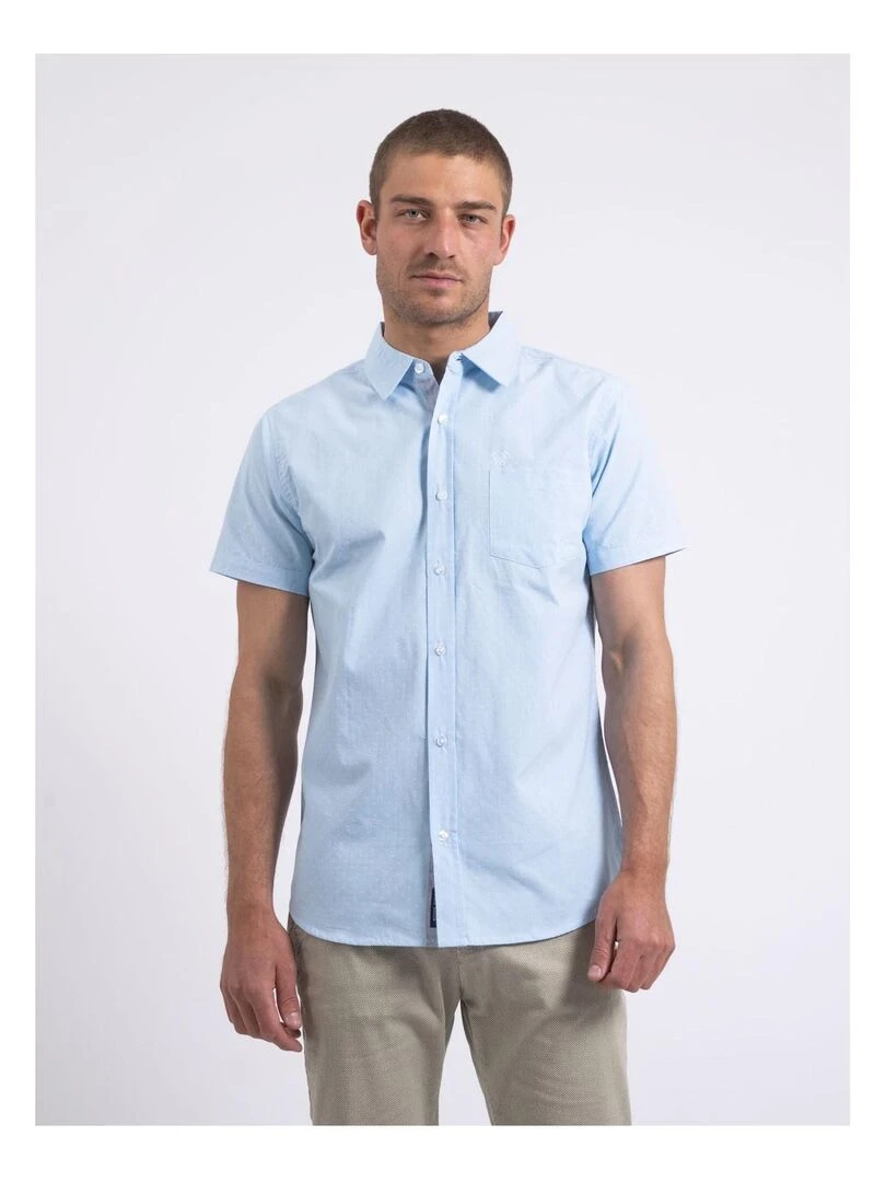 Chemise manches courtes motifs DORITAX Bleu