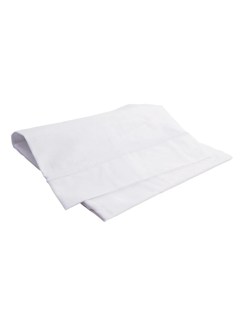 Drap plat avec point bourdon Blanc
