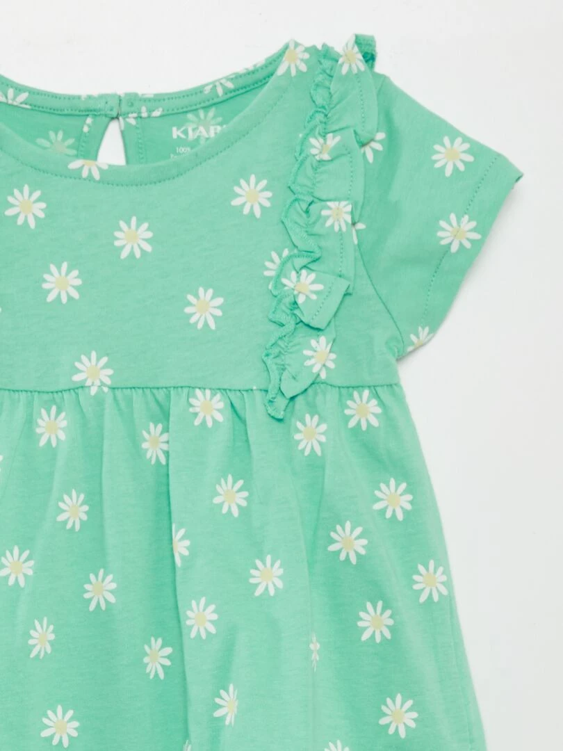 Robe à motif   Vert