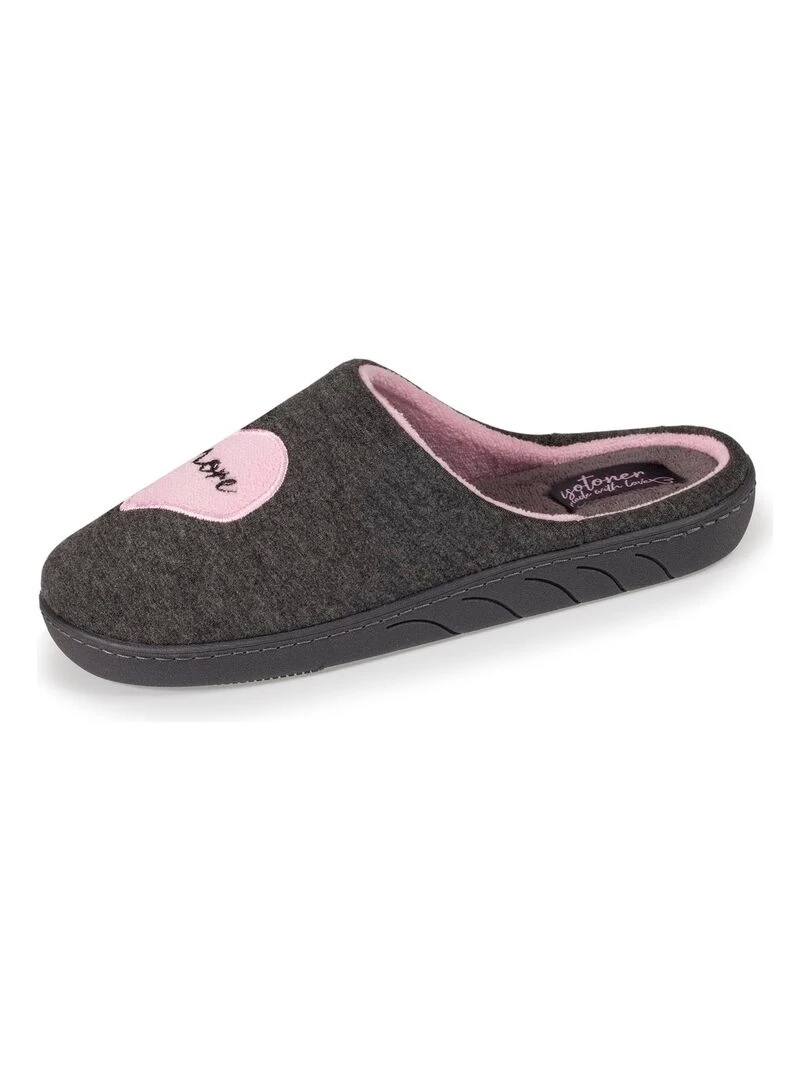 Chaussons Mules Junior Amore Gris chiné