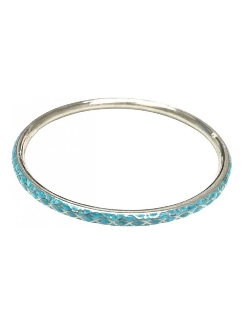 Bracelet argent et émail abriqué à la main  Bijoucolor   Bleu