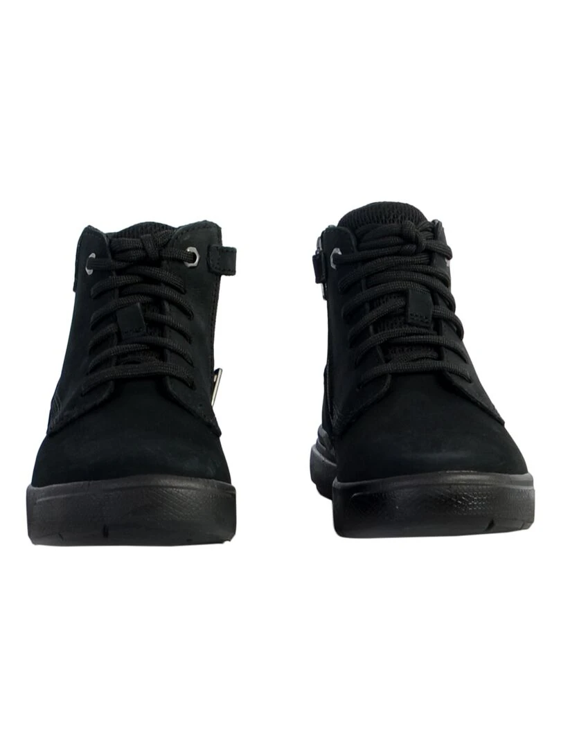 Basket Montante Cuir Junior Timberland Seneca Bay 6 In Side Zip   Noir