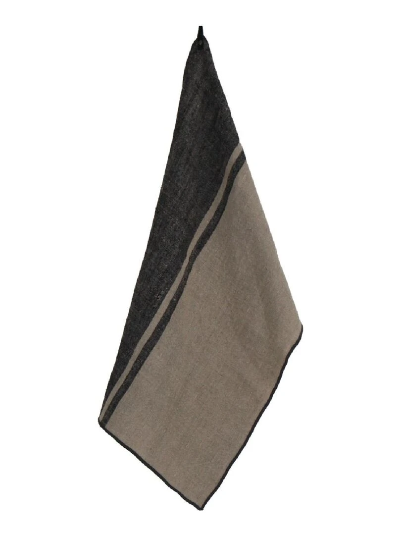 Torchon esprit campagne Noir