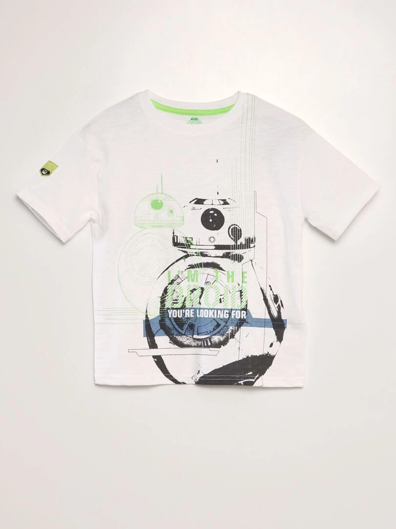 T shirt 'Star Wars' Blanc 'Droid'
