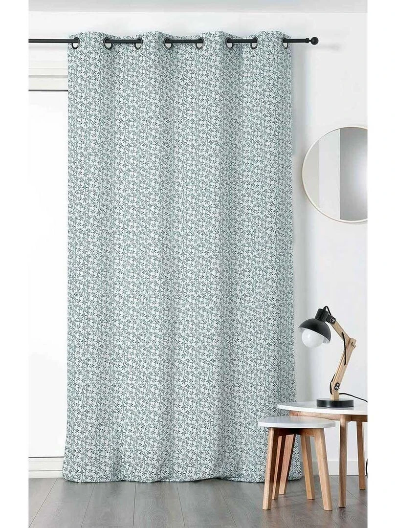 Rideau Imprimé "Tendance" Bleu