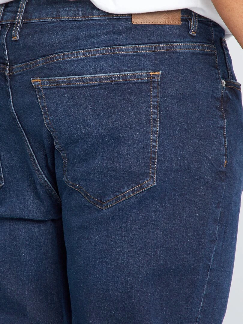Jean slim à 5 poches   L34   Bleu brut