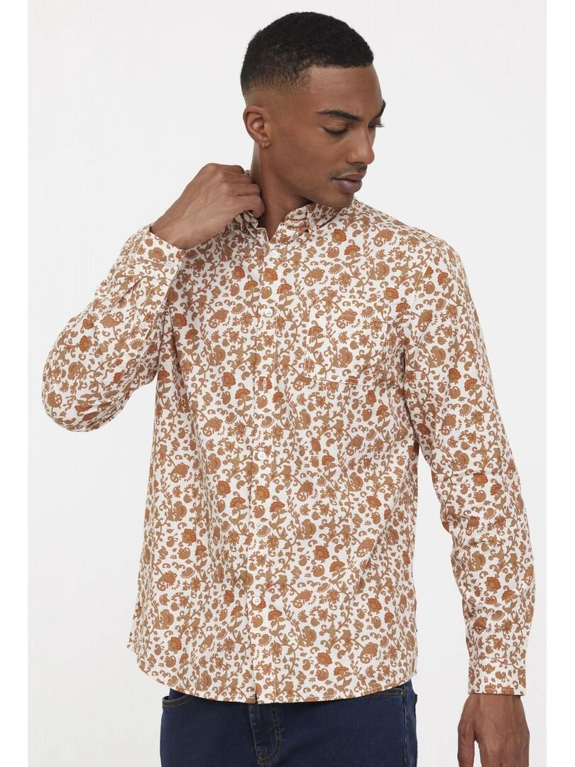 Lee Cooper Chemise manches longues coton regular DIVIO Beige