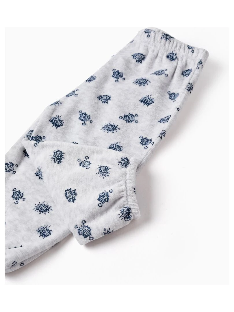 Pyjama en velours pour bébé garçon 'Super Lama   Brille dans le Noir'   DISCOVER PERU   Orange clair