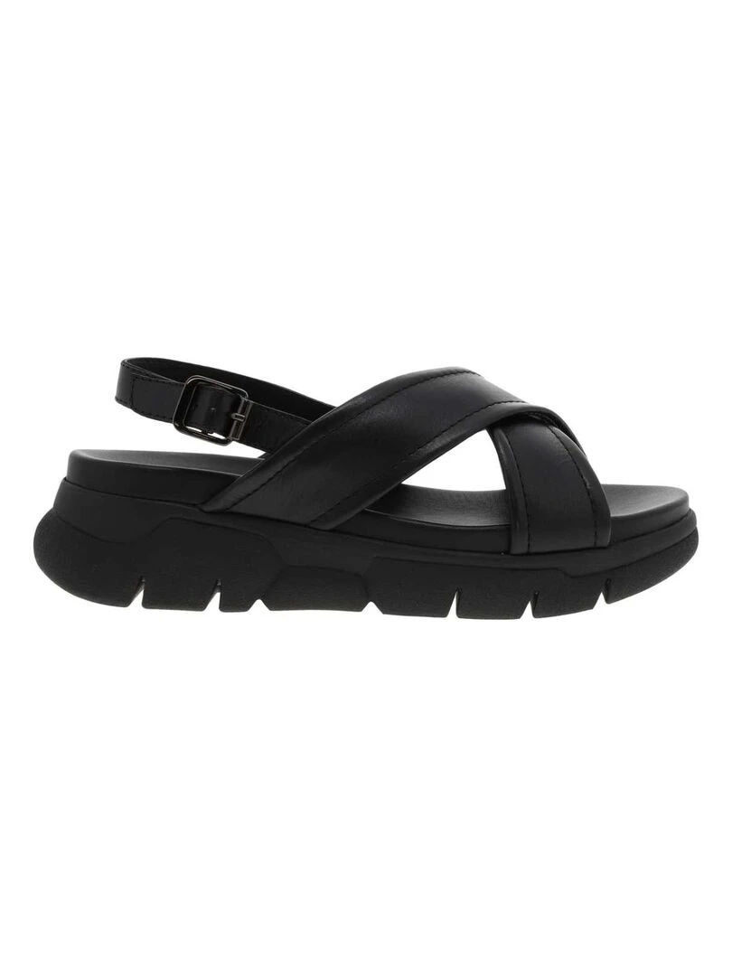 MARCO TOZZI Nu pieds cuir Noir
