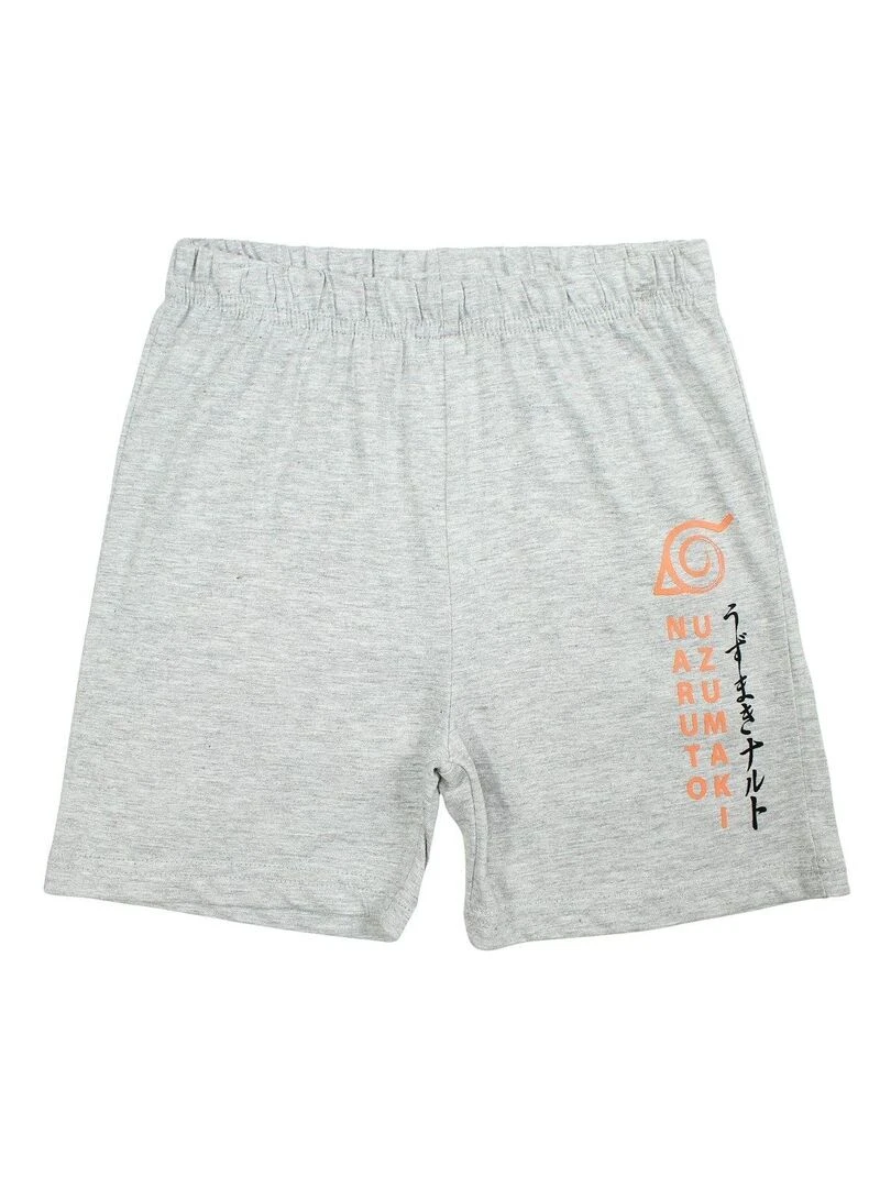 Naruto   Ensemble ​​T shirt short garçon Imprimé Naruto   Bleu marine